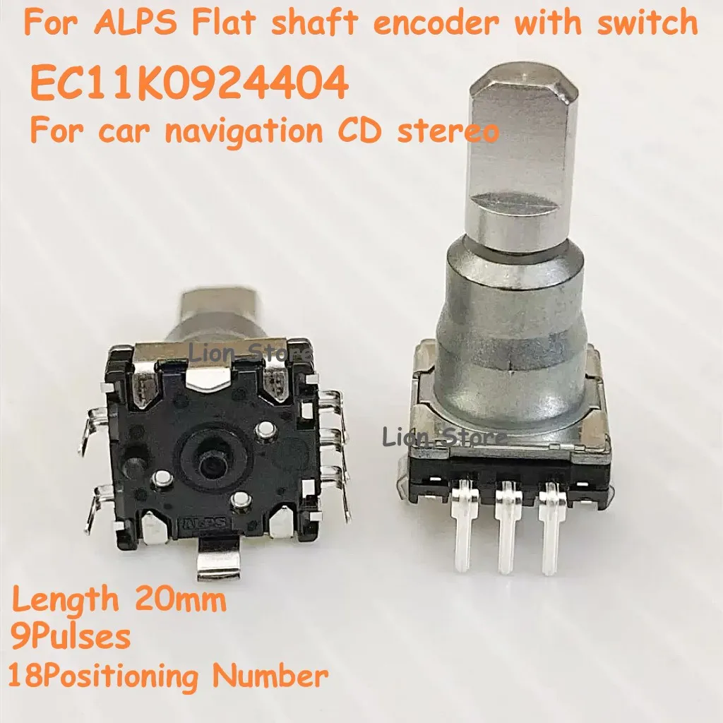 10-200 piezas EC11K 0924404   Para codificador ALPS con interruptor de navegación estéreo para coche Longitud 20 mm 18 Posicionamiento 9 Pulsos 1.000.000 veces de vida útil