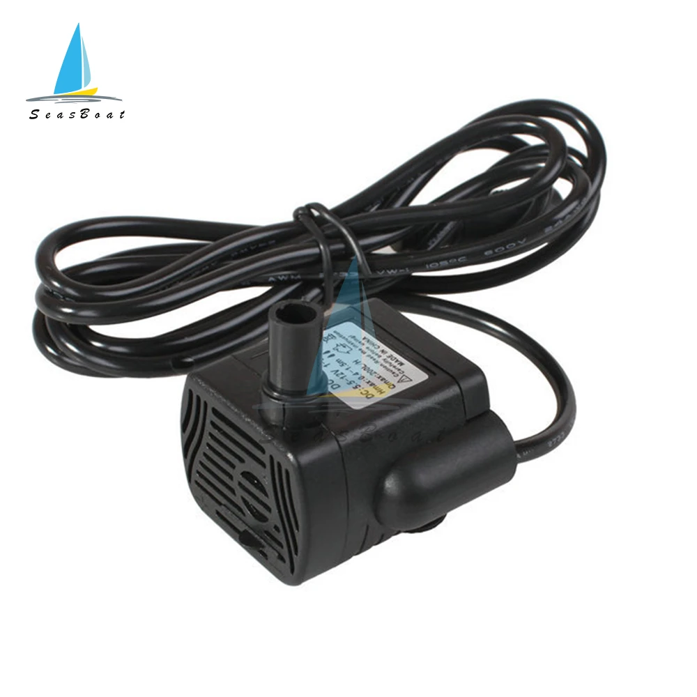 Bomba de agua sumergible DC 5V 12V 24V 3W, Mini bomba de agua CC sin escobillas ultrasilencioso para fuente de acuario, tanque de estanque de peces de aire - imagen 2