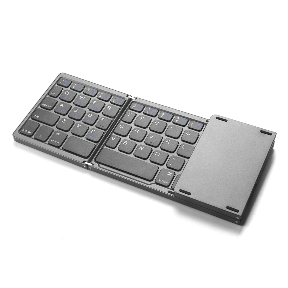 Teclado plegable inalámbrico Compatible con Bluetooth, teclado táctil de 64 Teclas tipo C para ordenador portátil, Windows, Android, tableta y teléfono - imagen 4