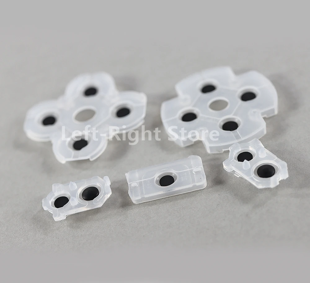 100 juegos para Sony Playstation 4 PS4 controlador almohadillas de goma de silicona conductoras para Dualshock 4 JDS 030 JDM 030 D Pad botones - imagen 3