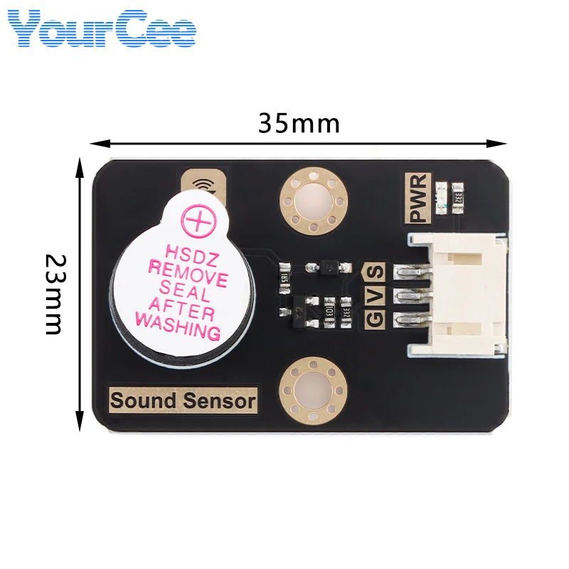 Módulo de zumbador activo con Sensor de sonido, 2 uds./1 unidad, 3,3/5V, PH2.0-3pin (con cable hembra 3P-PH2.0 a DuPont 2,54) para Arduino Stm32 ESP32 - imagen 3