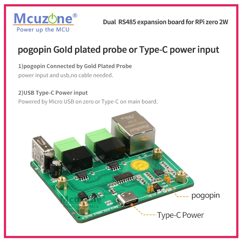 Placa de expansión RS485 dual para Raspberry Pi zero 2 W ISO driver libre zero WH ZERO W - imagen 2