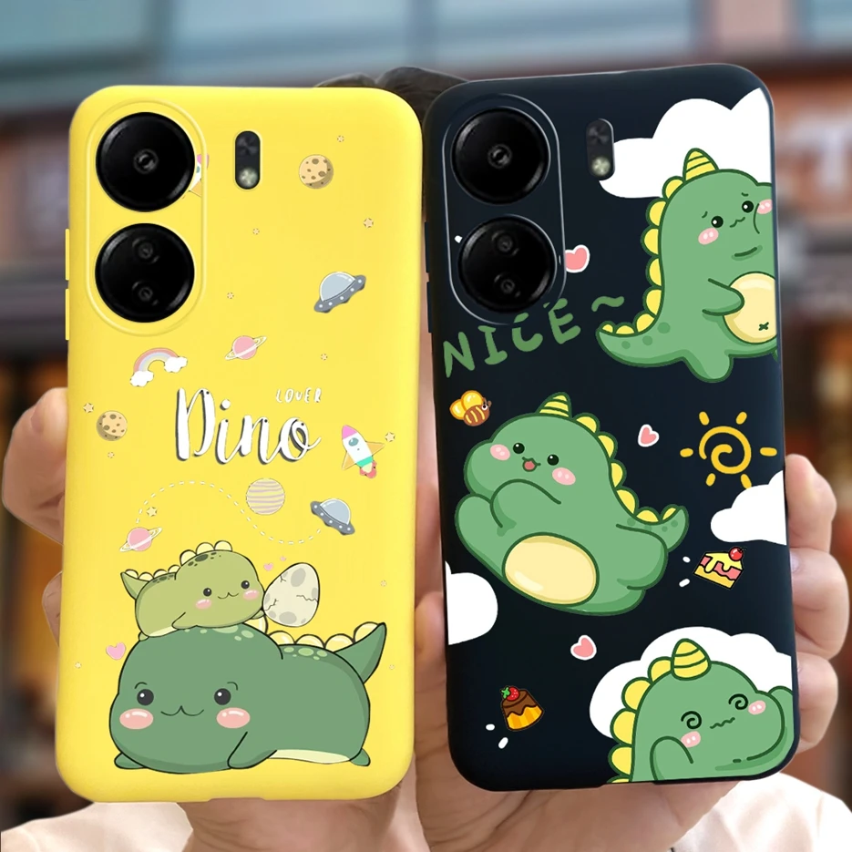 Funda de silicona suave para teléfono Xiaomi, carcasa de TPU pintada con caramelo, Popular, para Xiaomi Poco C65, Redmi 13C, PocoC65 - imagen 3