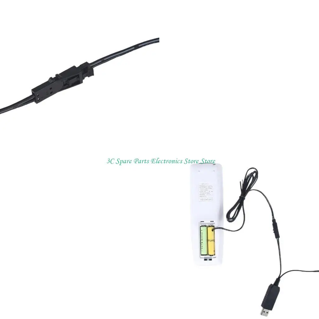 SZ-Cable eliminador batería 2 en 1, USB a doble AAA, para Radio con batería AAA, lámpara Gameboy, Control remoto, teléfono