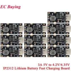 Módulo cargador de batería LiPo IP2312, 3 A USB-C, 5 V a 4,2/4,35 V