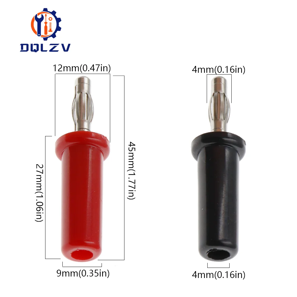 10 Uds 4MM conector Banana Audio altavoz amplificador Cable alimentación tornillo Jack - imagen 5