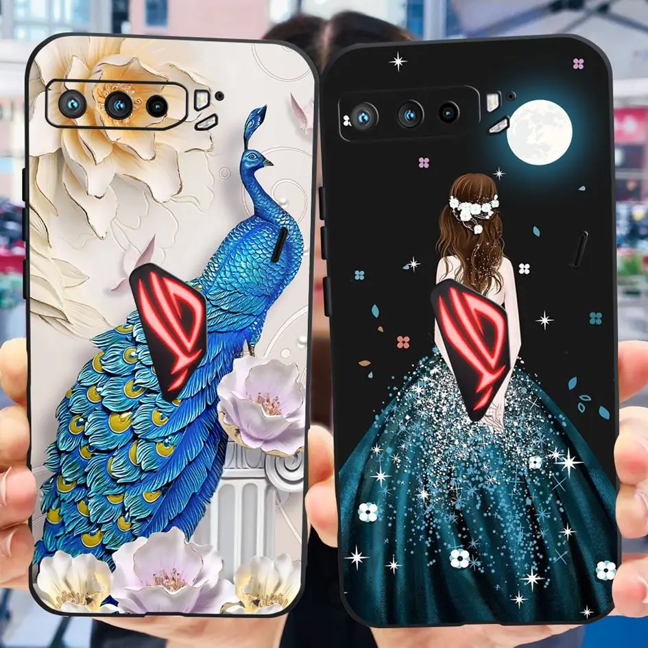 Funda de silicona a prueba de golpes para Asus ROG Phone 3 I003D ZS661KS, carcasa bonita de astronauta, parachoques para Asus Rog Phone 5 ZS673KS Rog5 Rog 6 - imagen 3