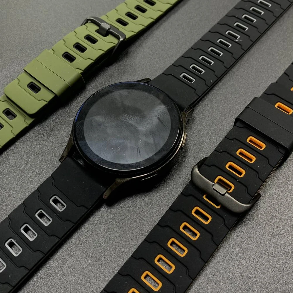 Correa suave de silicona de 22mm para Samsung Gear S3, pulsera deportiva clásica para Samsung Galaxy Watch3, pulseras de repuesto de 45mm y 46mm - imagen 3