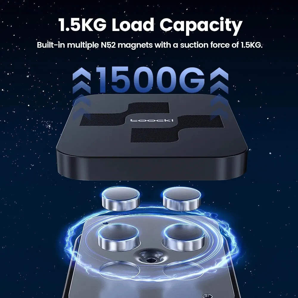 Toocki soporte magnético para teléfono de coche soporte de montaje para teléfono con ventilación de aire para iPhone 15 14 13 12 PM Xiaomi Samsung soporte Universal para teléfono móvil - imagen 3