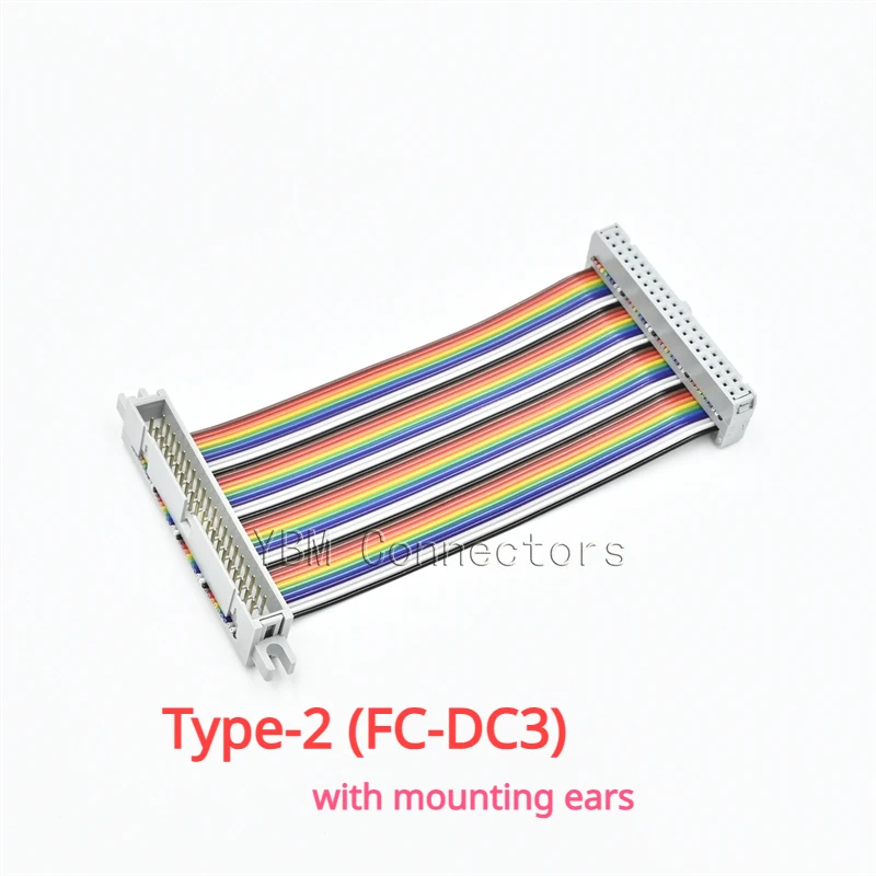 Cable plano FC a DC3 de 2,54 MM, conexión de pantalla LED, línea de descarga JTAG, 10/20/40/60/80/100cm, 40P, GPIO - imagen 3