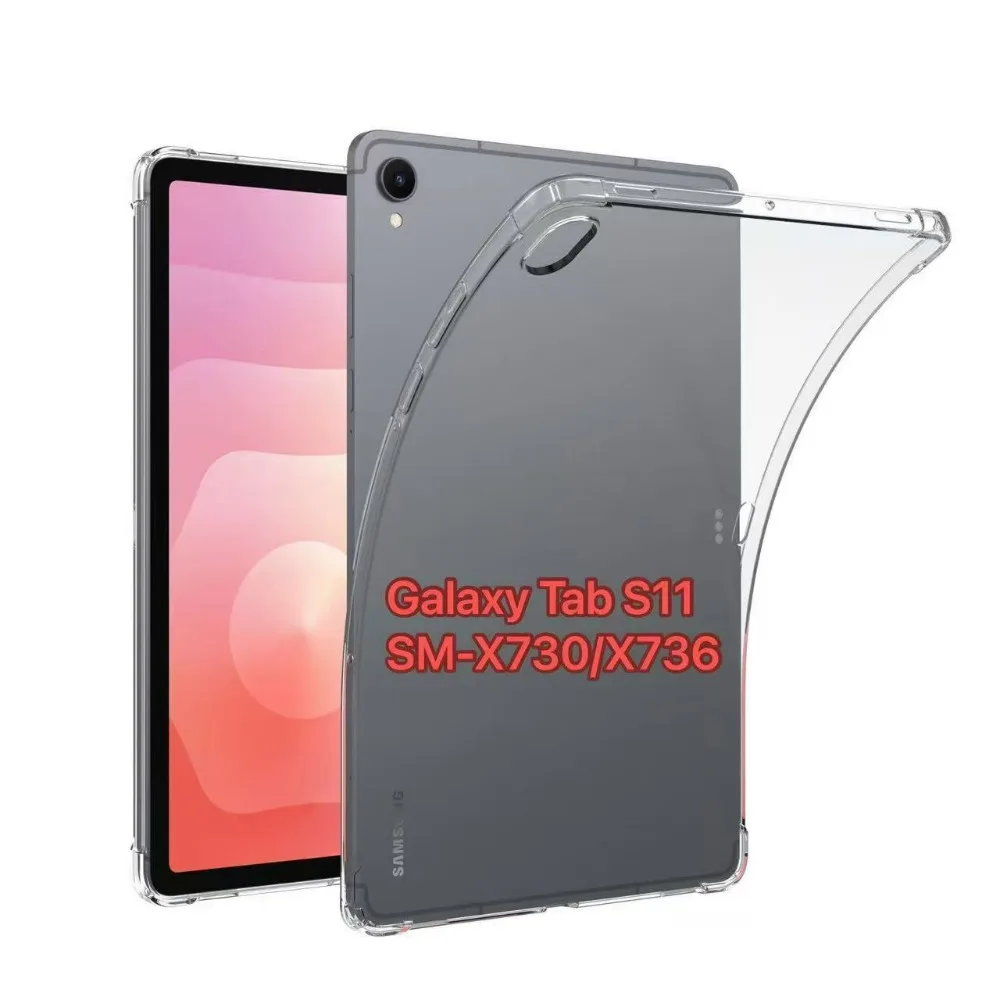 Funda transparente para Samsung Galaxy Tab S11 11 pulgadas 2025, Funda de Airbag suave y gruesa 5G SM-X730/SM-X736 11 ", Funda de TPU - imagen 2