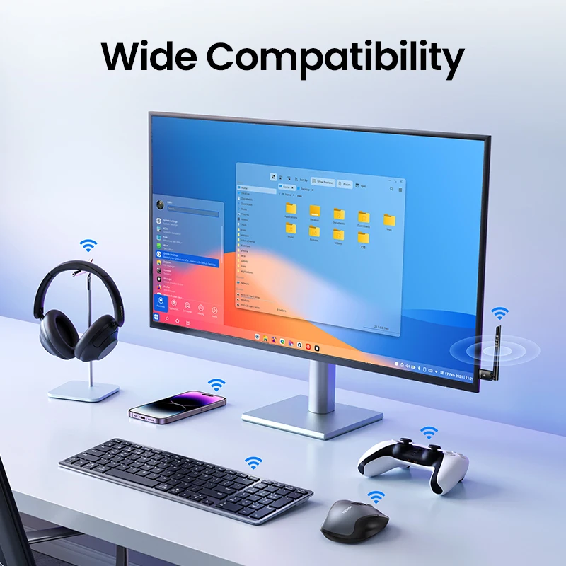 UGREEN-Adaptador USB Bluetooth 5,3 para PC, altavoz, ratón inalámbrico, teclado, música, receptor de Audio, transmisor, Dongle - imagen 5