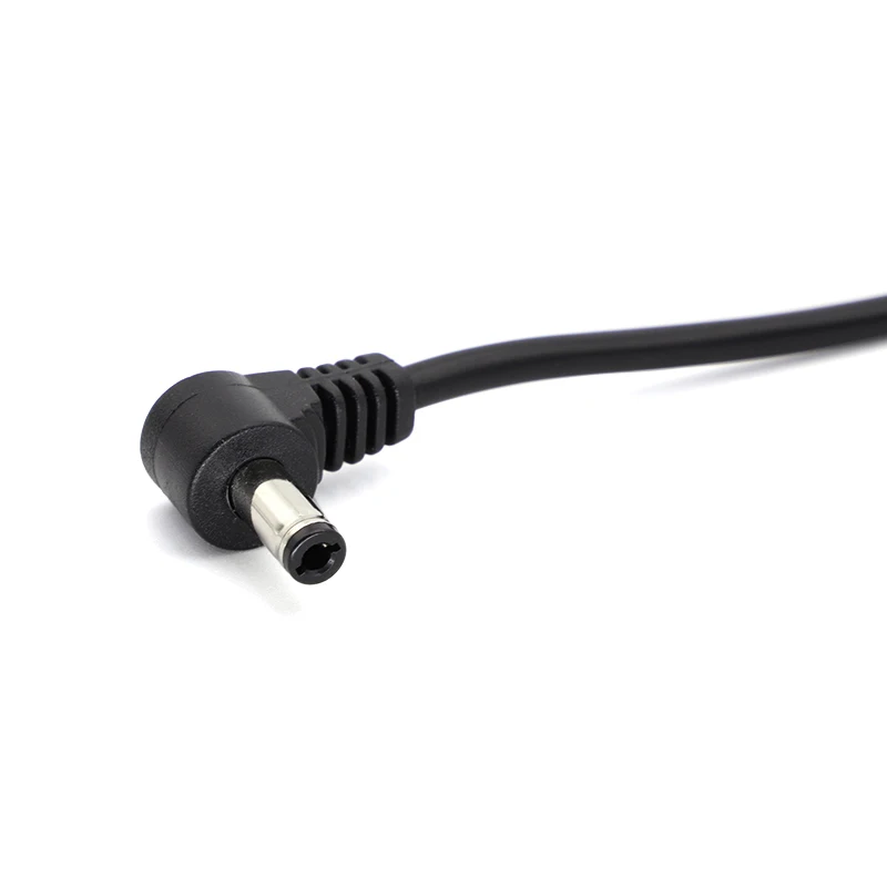 1 Uds CCTV DC enchufe de alimentación 5,5mm x 2,5mm macho ángulo recto a 5,5mm x 2,1mm adaptador hembra Cable adaptador de extensión para LED - imagen 4