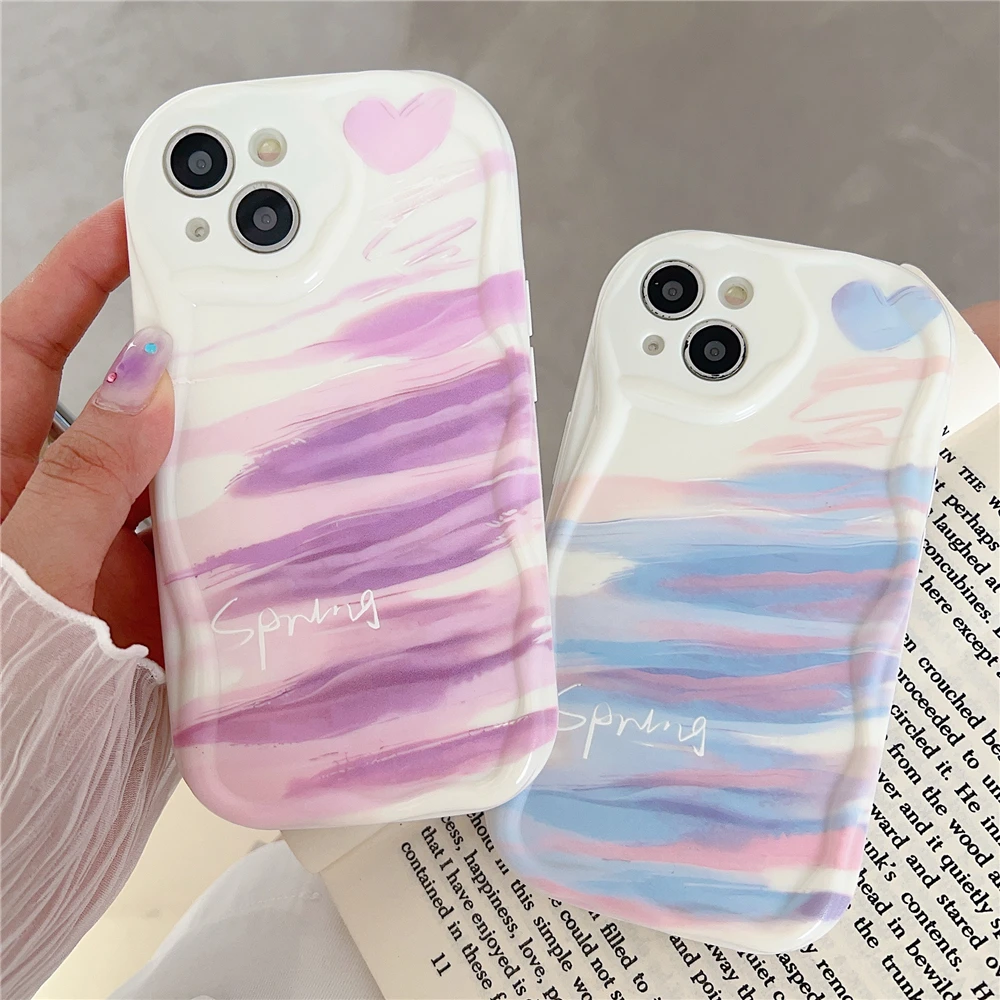 Funda de teléfono con borde ondulado Irregular creativo para Xiaomi Redmi Note 11 10 9 9s Pro Poco X3 10C Mi 11 Lite 5G NE cubierta de Graffiti de dibujos animados - imagen 5