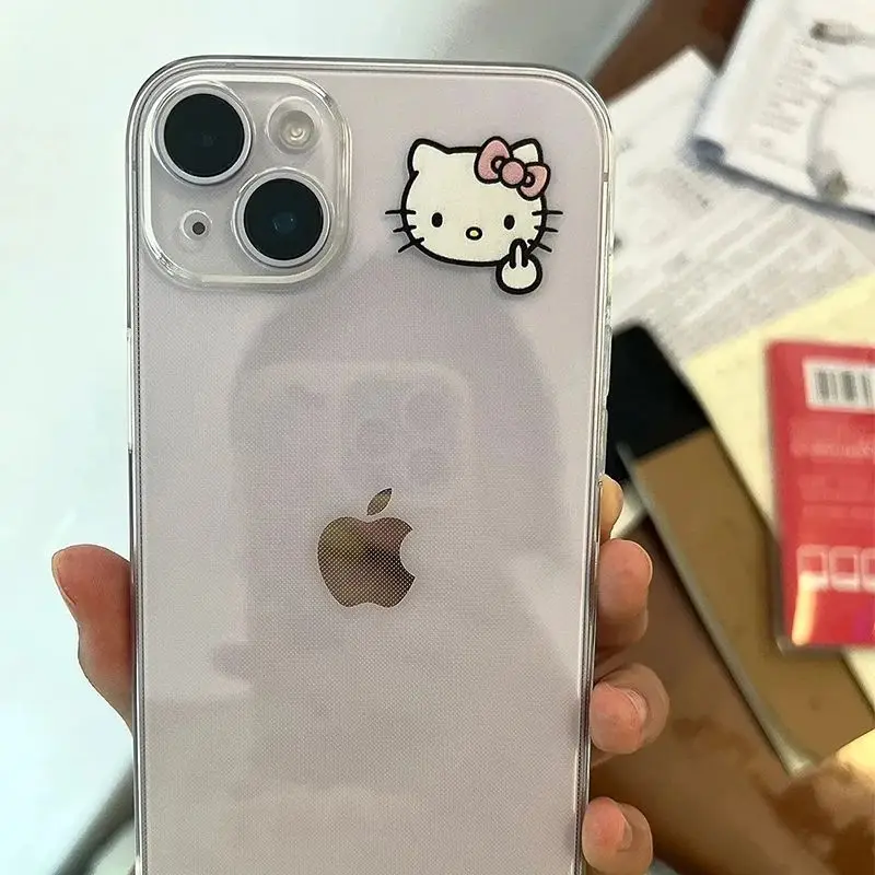 Hellos Kittys Sanrios Phone Case For iPhone 16 15 14 13 12 11 Mini Pro Max X XR XSMax 6 7 8 Plus SE Kawaiis Cartoon Girls Gifts - imagen 2