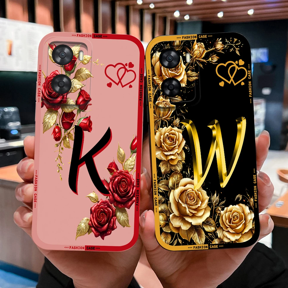 Funda Protectora de Silicona Líquida Suave con Letras Creativas para Teléfono Oppo A57 A57E A57S 4G 5G, Funda Ligera para Oppo A 57 - imagen 2