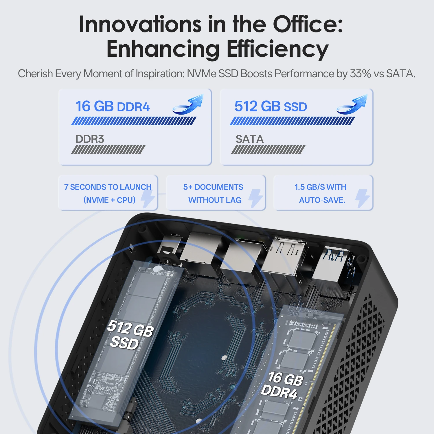 Intel Twin Lake N150 Pokect Mini PC HD DP Windows 11pro Dual LAN/1 * LAN tipo C DDR4 SO-DIMM Msata Micro ordenador Nuc - imagen 3