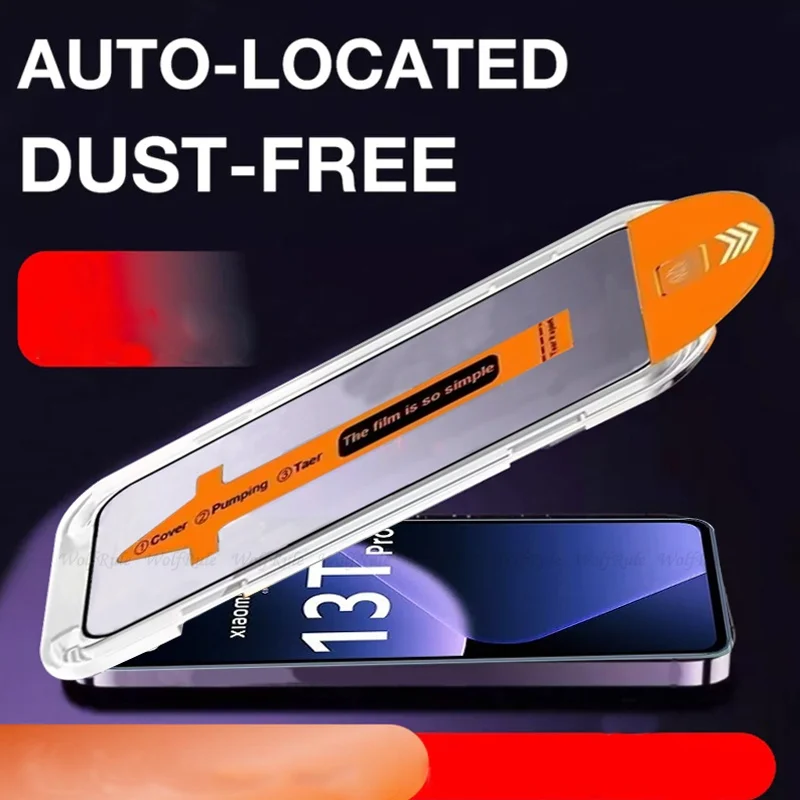 1-4 Uds para Xiaomi 13T Pro vidrio Xiaomi Mi 13T vidrio templado HD 9H fácil instalación Protector de pantalla sin polvo Xiaomi 13T Pro - imagen 2