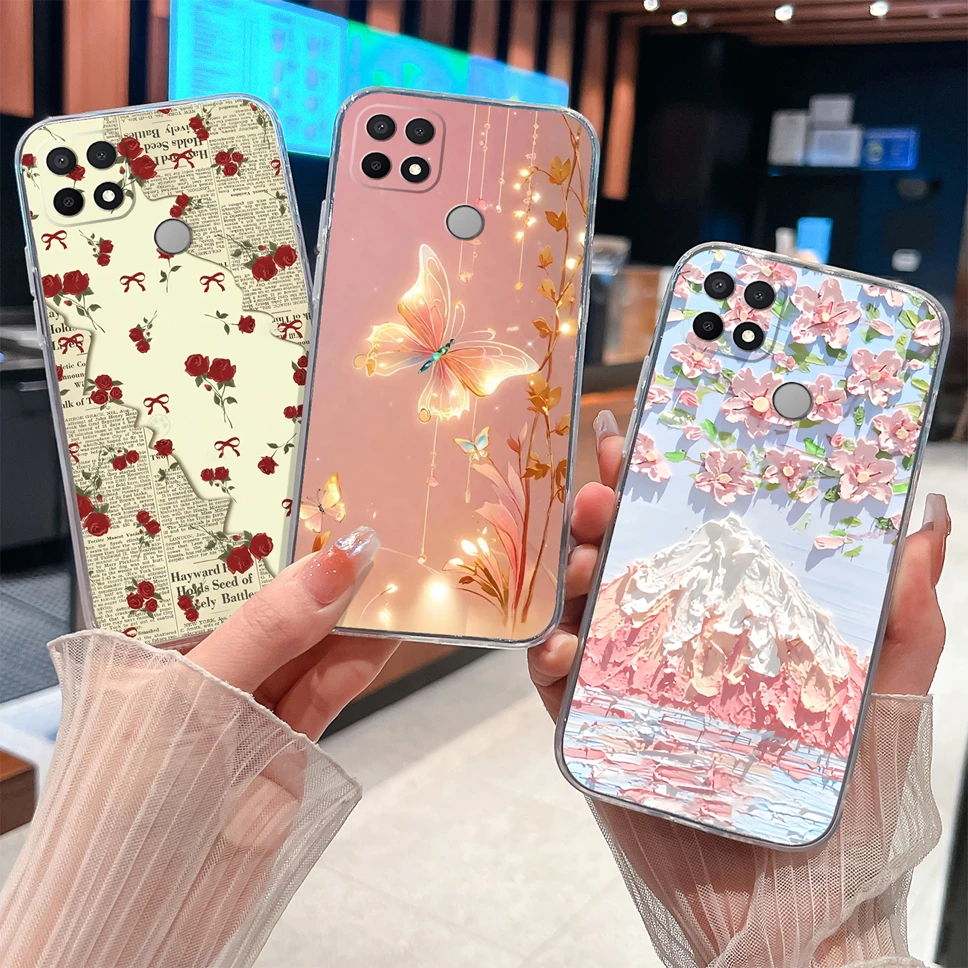 Para Oppo A35 A15 A15S Funda encantadora astronauta suave delgada TPU transparente Funda de teléfono de silicona para Oppo A 35 A 15 Funda ligera - imagen 3