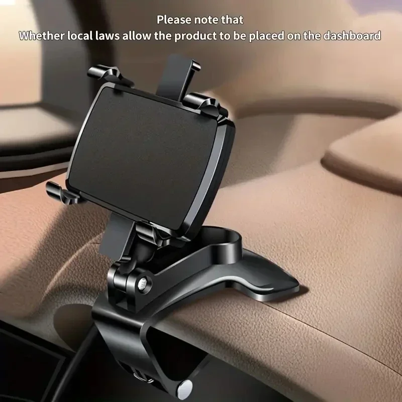 Soporte Universal de teléfono móvil para coche, montaje de Clip para salpicadero, pantalla GPS, iPhone, Samsung, Xiaomi - imagen 4
