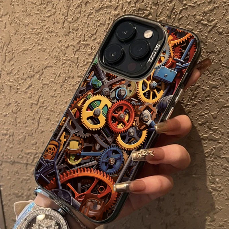 Cool Graffiti patrón mecánico TPU funda para Xiaomi Mi 14 13 12 13T 14T Pro 11 Lite 5G NE Poco F6 X5 X6 M6 Pro cubierta trasera dura - imagen 3