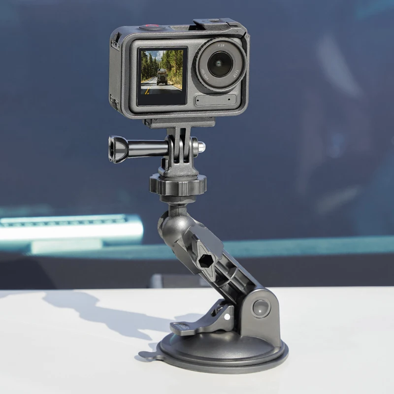 Para Go Pro 13 12 11 10 9 8 7 accesorios soporte de ventosa para teléfono de coche para Insta 360 X4 X3 ACE PRO 2 SJCAM DJI OSMO Action 5 Pro
