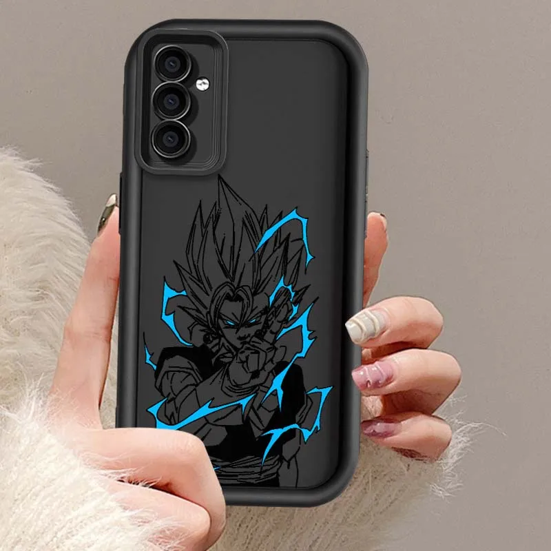 D-Dragon Ball Son Goku Fun Anime para Samsung A71 A56 A55 A54 A53 A51 A35 A32 A31 A16 A15 A06 cubierta de la caja del teléfono de la escalera del ojo - imagen 3
