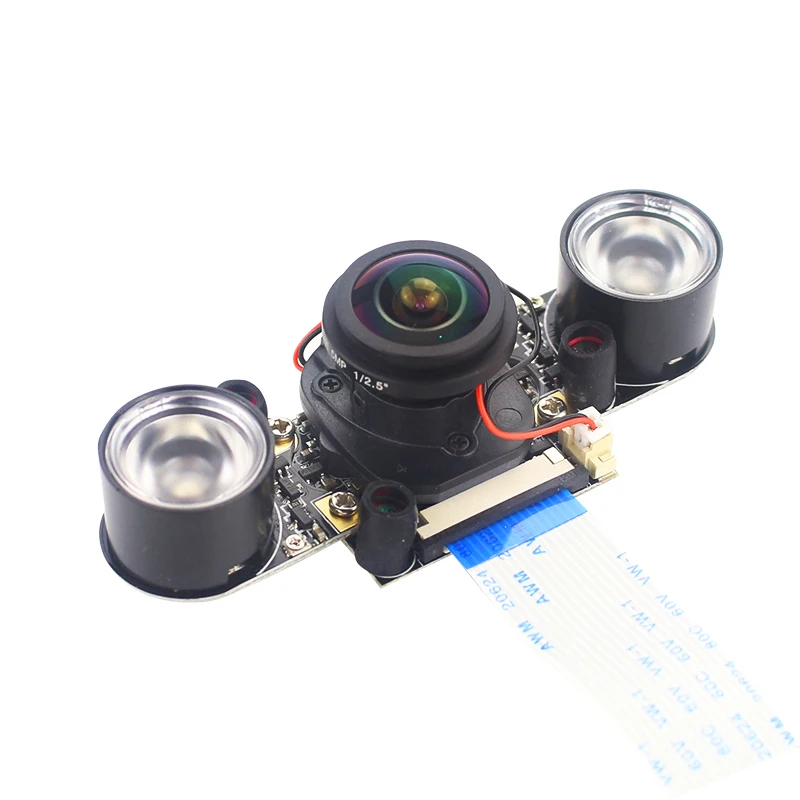 Cámara de visión nocturna para Raspberry Pi 4, módulo Webcam OV5647 de 5MP, 1080P, IR-CUT, ojo de pez, gran angular, para Raspberry Pi 4B 3B + 3B - imagen 3