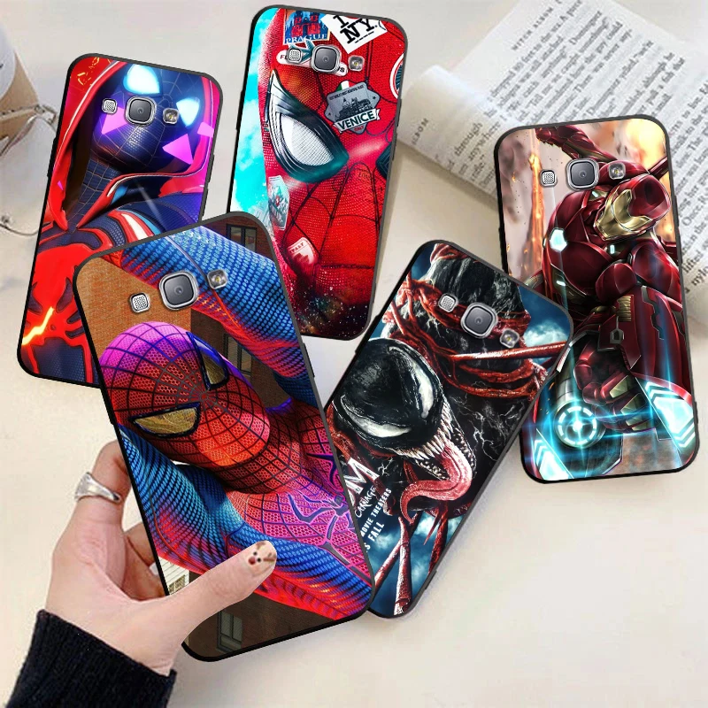 Marvel Venom-funda de silicona para Samsung Galaxy, carcasa suave de color negro, SpiderMan, A9, A8, Star, A9S, A7, A6, A5, A3 Plus, 2018, 2017, 2016