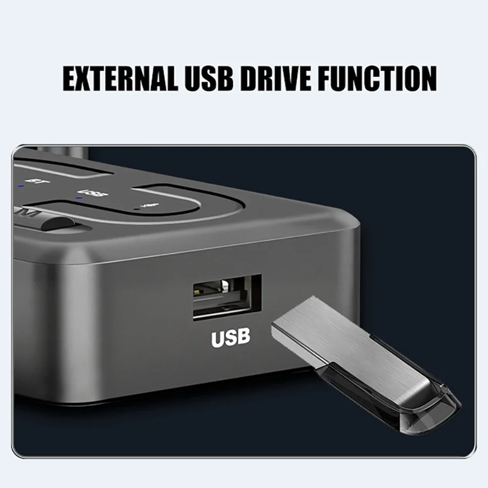 Receptor Bluetooth 6,0, adaptador de Audio inalámbrico, conector de 3,5mm, 2RCA, USB, estéreo HiFi, receptor de Audio Bluetooth para amplificador de altavoz de coche - imagen 2