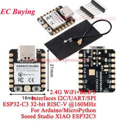 Seeed Studio XIAO ESP32-C3 BLE/WiFi Módulo para Desarrollo Arduino