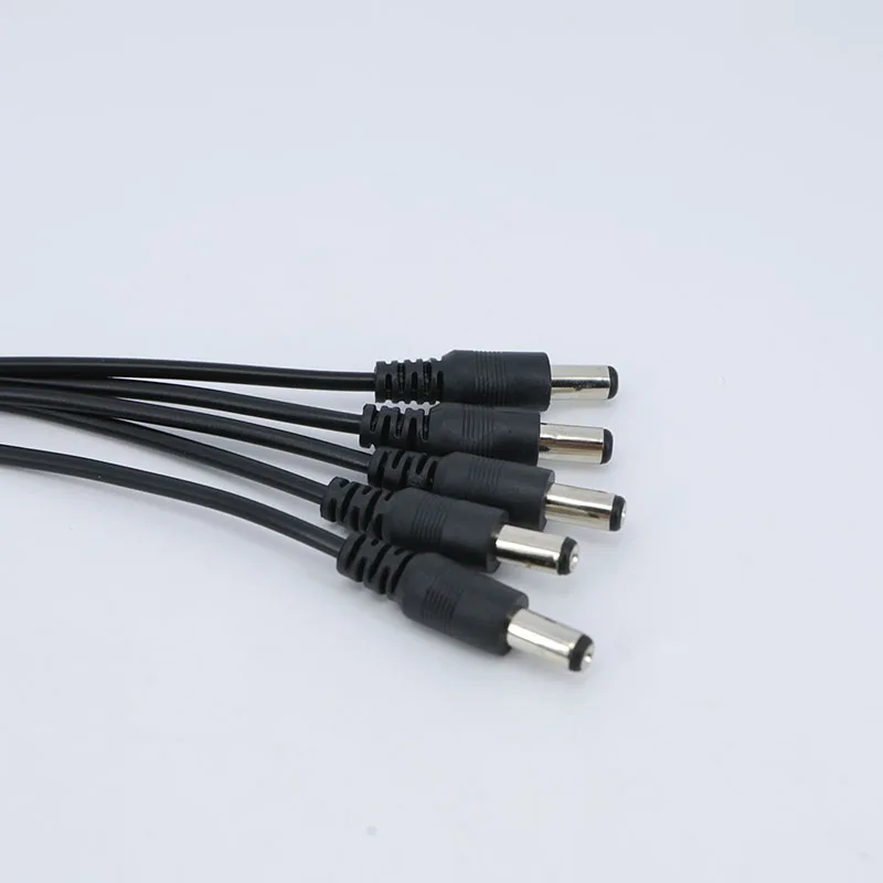 Cable de alimentación CC de 12V y 40cm, conector adaptador divisor de enchufe hembra a 5 macho, 5,5x2,1mm - imagen 2