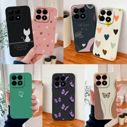 Funda de silicona líquida para Xiaomi 15T Pro con diseño de corazón