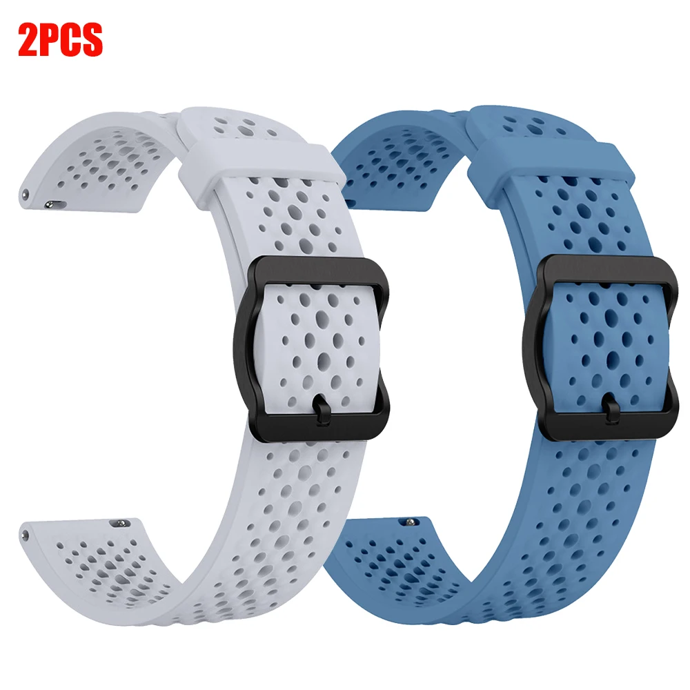 Correa transpirable de 2pecs de 22mm para huawei watch 4/GT 5 4 3 2 GT5 Pro 46mm 42mm Jaya Biya Samsung, correa de reloj, pulseras deportivas de silicona