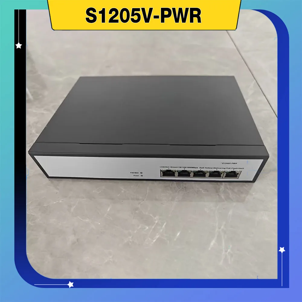 S1205V-PWR Conmutador de alimentación POE Gigabit completo de 5 puertos - imagen 2