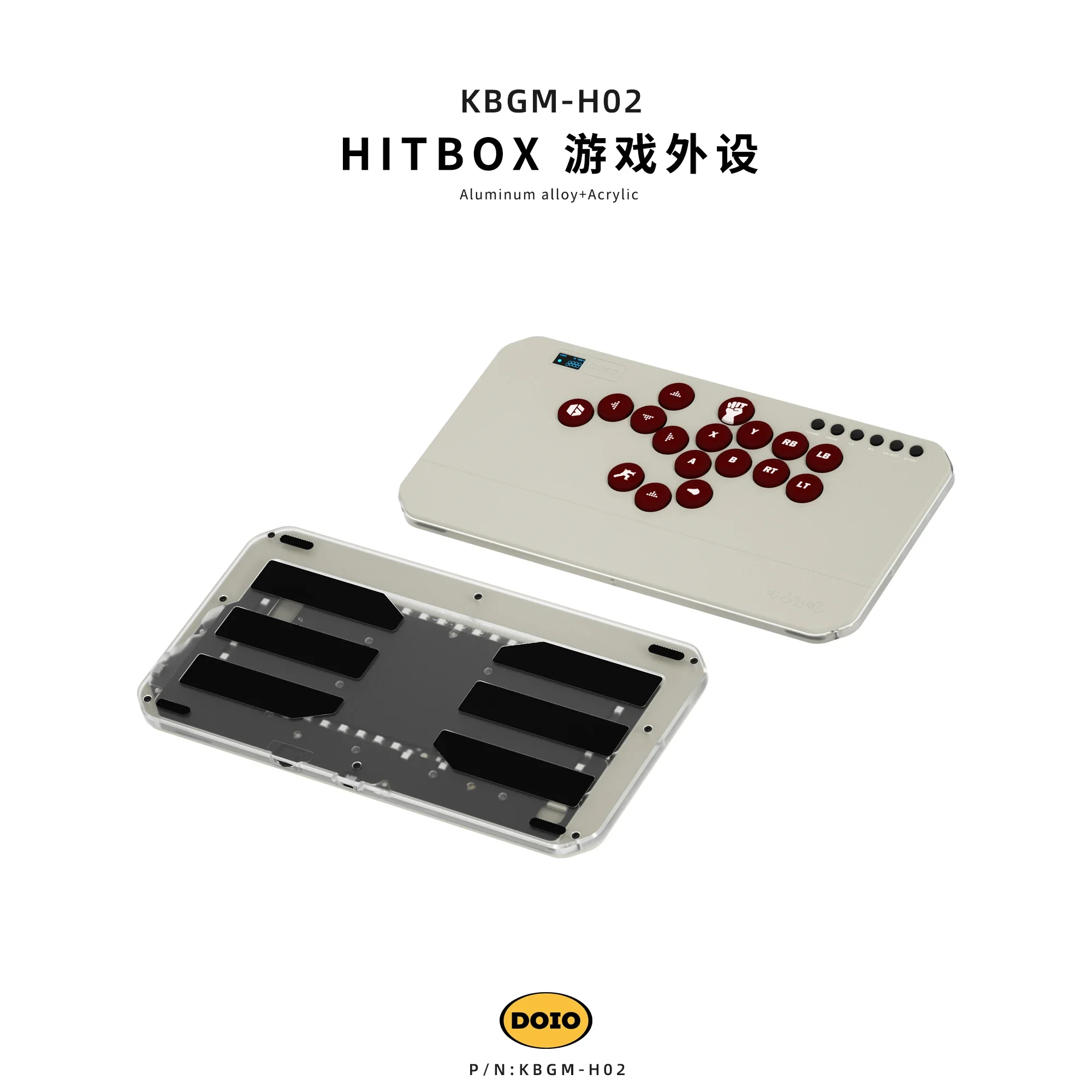 Doio Hitbox Kbgm-H02/HE teclado de juego con cable aleación de aluminio Mini 26 teclas teclado para juegos intercambio en caliente soporte personalizado Ps4 Ps5 Switch - imagen 2