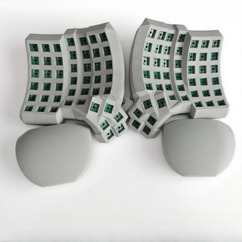 Kit de teclado dividido Dactyl Manuform 4x6, teclado mecánico dividido monomodo con cable de intercambio en caliente personalizado, Kit de teclado tipo C para juego - imagen 4