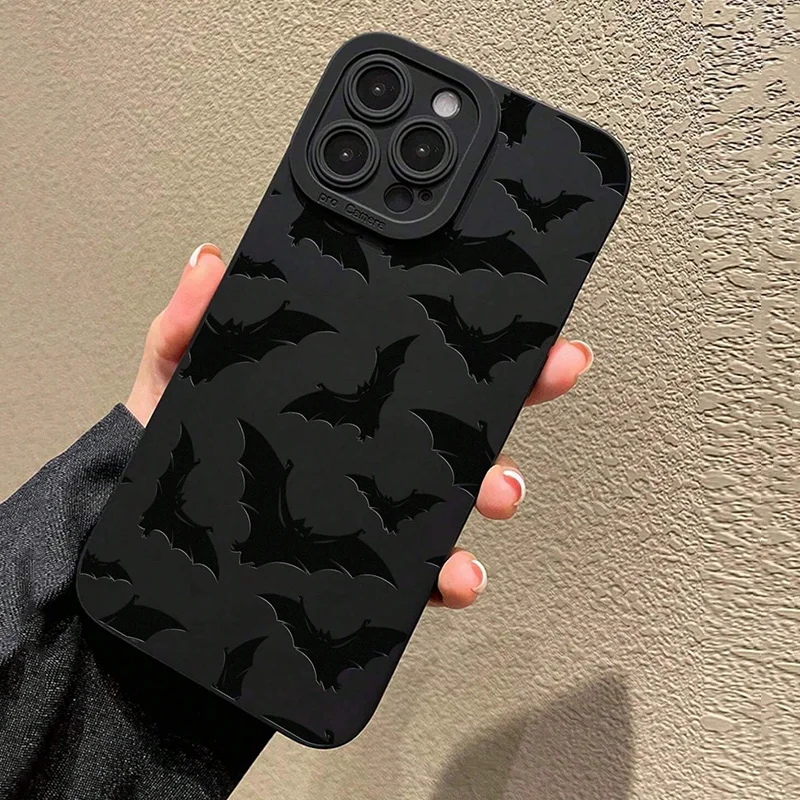 Con funda de teléfono de silicona con estampado de murciélago para Xiaomi Redmi Note 14 13 12 Pro Plus 12S 11S 10S 11 10 Redmi 12 13 12C 13C 14C funda suave - imagen 2