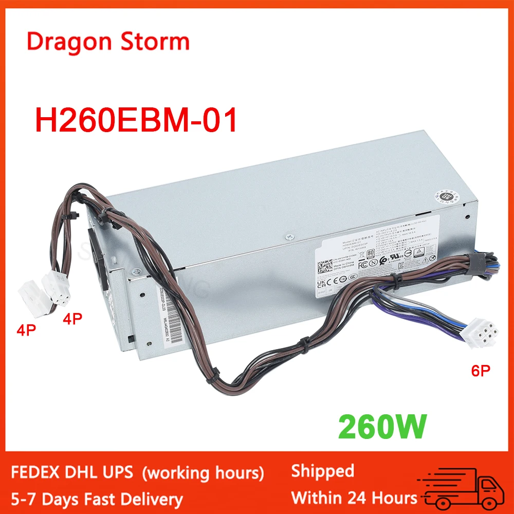 Nuevo PSU L260EBM-01 H260EBM-01 0WYHR8 AC260EBM-01 260W para Dell Optiplex 3050 5050 7050 3080 5080 7080 5090 7090