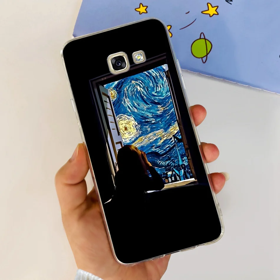 Fundas de silicona blanda para Samsung Galaxy A5 (2017), carcasa con diseño de dragón pintado de Metal para Samsung A5 2017 A520F - imagen 4