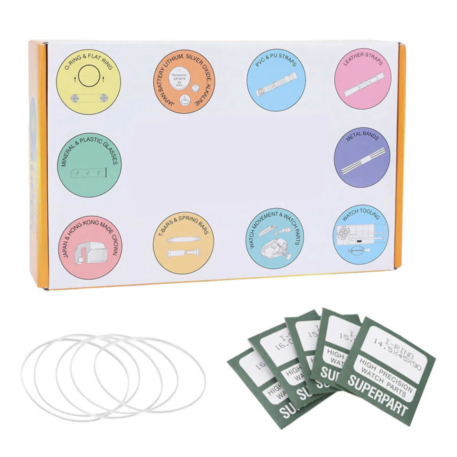 265 unids/caja reloj impermeable junta tórica DIY caja de reloj arandelas de junta trasera juego de juntas de reloj profesional piezas de reparación para relojeros - imagen 3