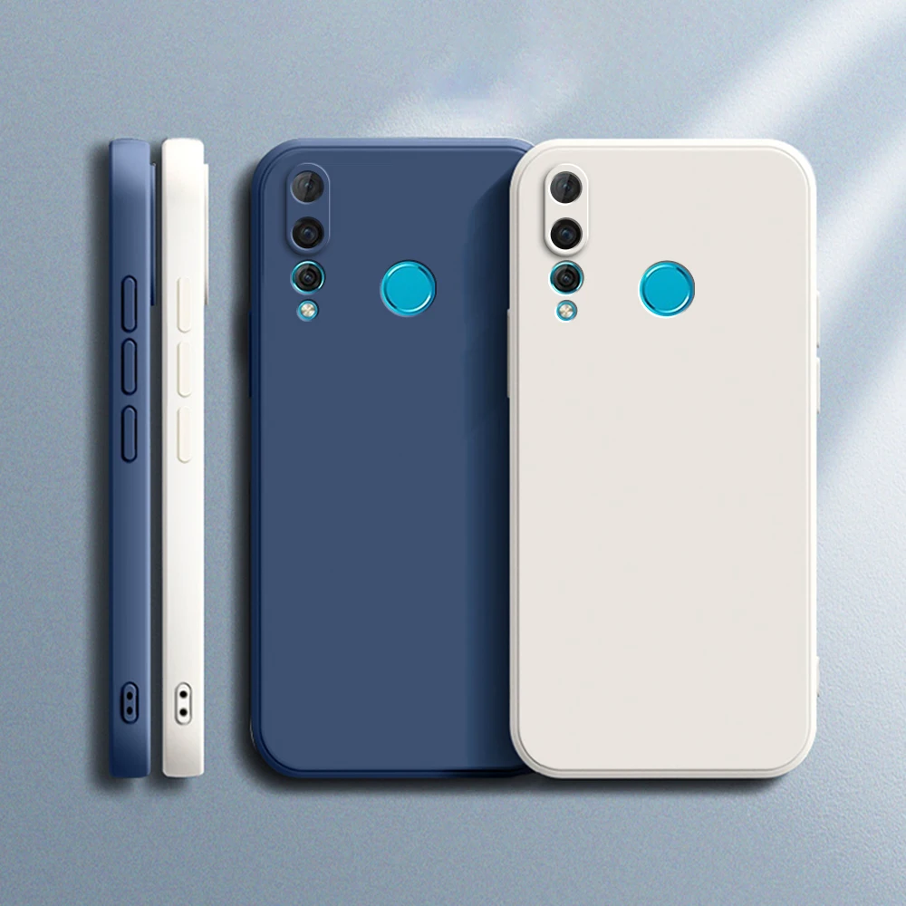 Funda cuadrada de teléfono para Huawei Y9 Prime 2019, protección de lente, funda cuadrada de silicona líquida para Huawei P Smart Z, Fundas