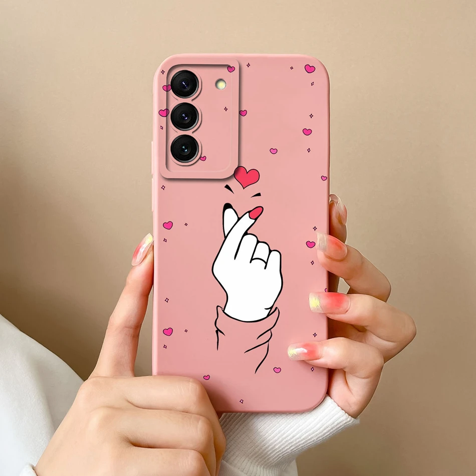 Para Samsung S22 Ultra Plus Funda corazón silicona líquida Cámara protección contraportada para Samsung Galaxy S 22 S22Ultra S22 + Funda - imagen 5