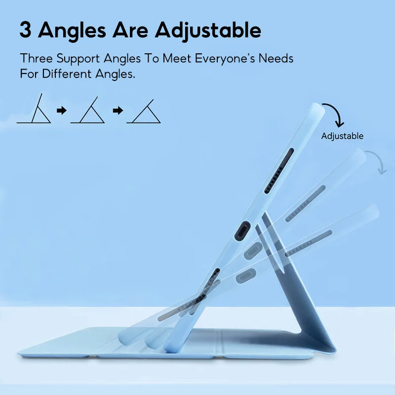 TBTIC 360 °   Funda giratoria para iPad Air 4 5 10th 10,9 Pro 11 9th 8th 7th Gen 10,2 pulgadas Mini 6 carcasa con ranura para lápiz - imagen 5