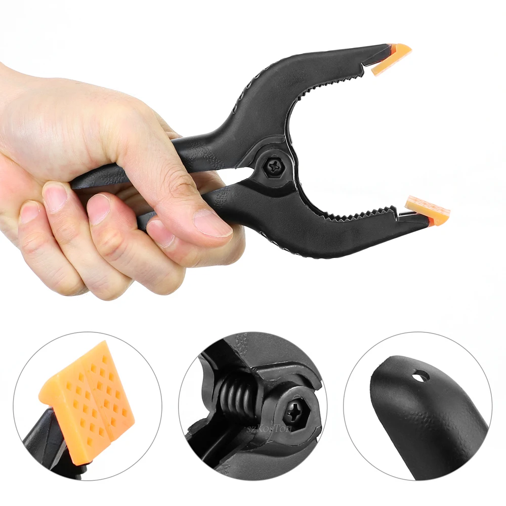 Abrazaderas de muselina de alta resistencia para fotografía, soporte de fondo para fotomatón, Clip de fondo fijo, pantalla verde de muselina, 1/12 Uds. - imagen 4