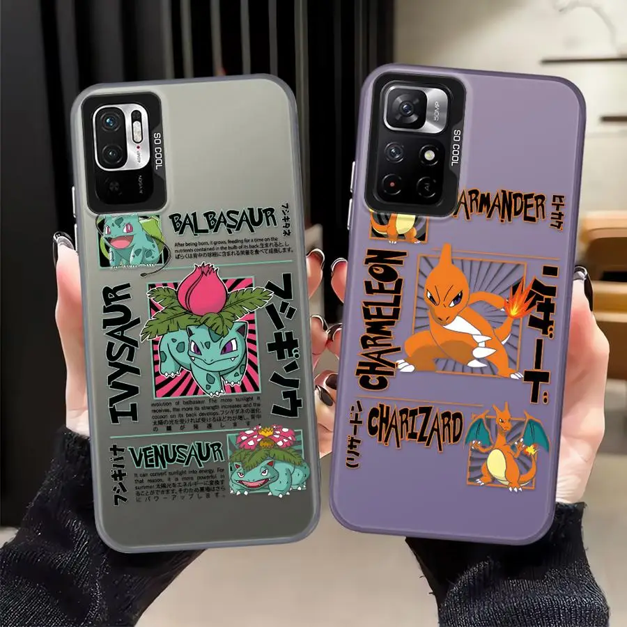 Funda para Xiaomi Mi 12T Pro 11 Lite 13T Funda trasera para teléfono Poke-monS Pika-chuS