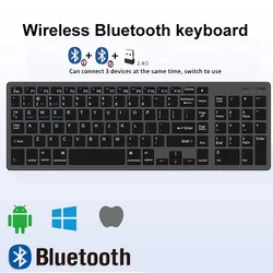 Teclado Bluetooth 5.0 inalambrico para MacBook e iPad USB-C recargable
