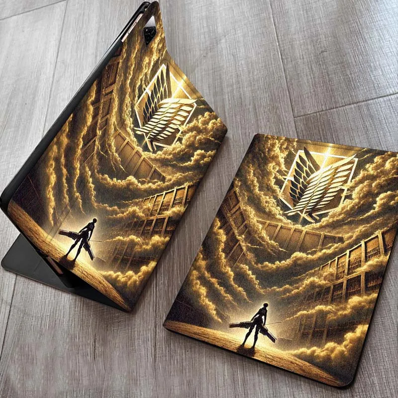 Attack on Titan Anime para Xiaomi Redmi Mi Pad 2 4 5 6 6s 7 8 11 12,5 12,4 11,2 8,7 SE Pro Plus Max funda para tableta - imagen 3