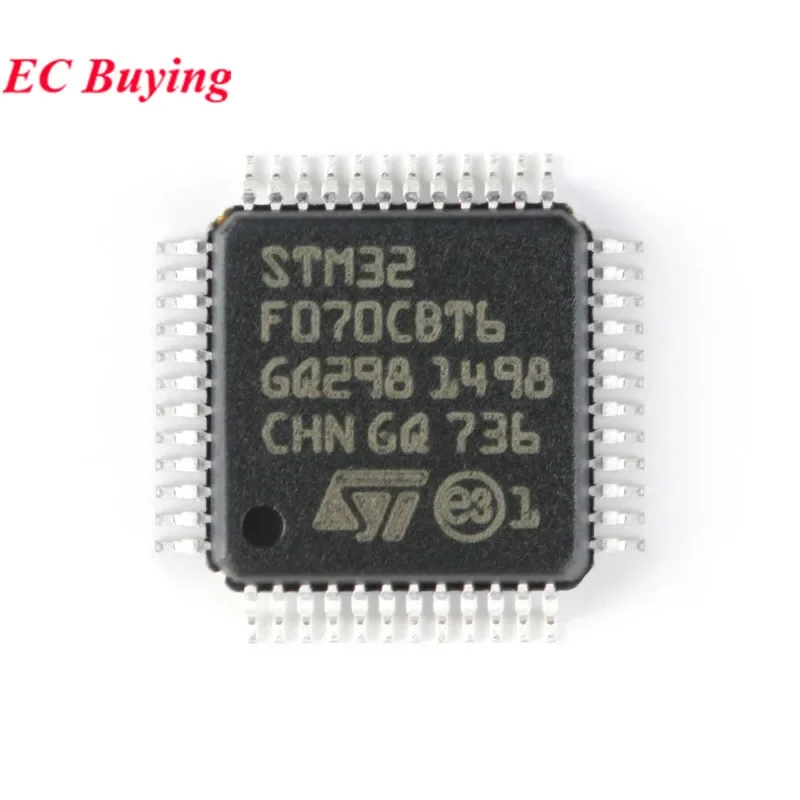 5 uds/1 unidad STM32F070CBT6 STM32F070 STM32 F070CBT6 F070CB LQFP-48 ARM Cortex-M0 microcontrolador de 32 bits MCU IC Chip controlador - imagen 3