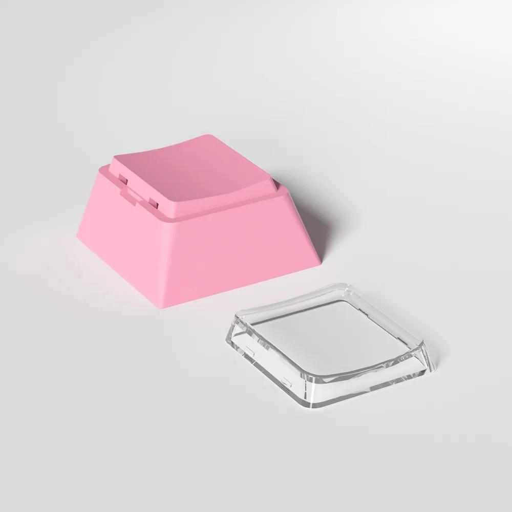 10 unids/pack Cherry Profile R4 teclas de altura PBT + PC en blanco 1U teclas Cherry perfil Keycap para teclado MX Switch - imagen 2